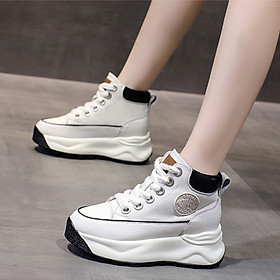 Giày Sneakers cổ cao đế xuồng 7CM PB675-4142