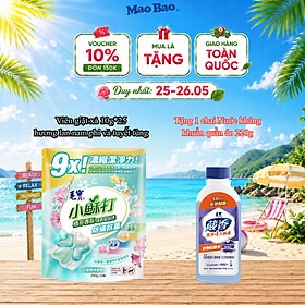 Viên giặt xả Mao Bao - Chống mạt và kháng khuẩn 10g*25 viên (Hương lan nam phi và tuyết tùng)