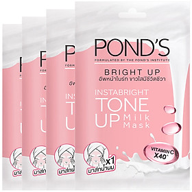 Combo 4 Mặt Nạ Sữa Dưỡng Trắng Nâng Tông Pond's White Beauty 25g