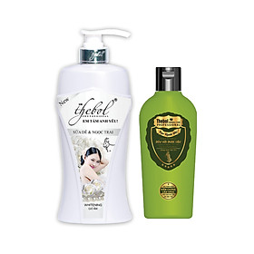 Mua Sữa Tắm Thebol Ngọc Trai 1200g Tặng Dầu Gội Dược Liệu Sạch Thebol Giảm Rụng 175g