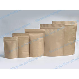 Mua 0.5KG Túi Zip Hai Mặt Giấy Kraft Đựng Thực Phẩm Khô Trà  Cà Phê (Zip  Zipper  Ziplock túi giấy không cửa sổ) - size