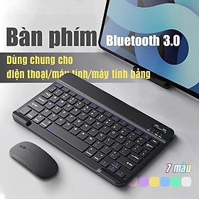 Mua Bàn phím không dây Bluetooth mini dùng được cho IOS Android Windows thiết kế nhỏ gọn  không gây tiếng ồn