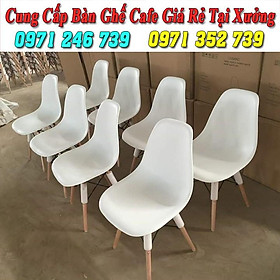 Mua Ghế nhựa chân gỗ cafe  trà sữa