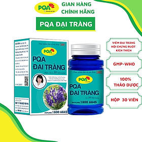 PQA Đại Tràng lọ 30 viên nang là dược phẩm thảo dược dùng cho người bị viêm đại tràng hỗ trợ  ngăn ngừa các triệu chứng của viêm đại tràng cấp và mạn tính, rối loạn tiêu hóa.