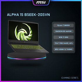 Mua MSI Laptop Alpha 15 B5EEK-205VN|Ryzen 7 5800HX|RX 6600M|Ram 16GB|512GB SSD|15.6  FHD 144Hz  45%  Hàng chính hãng 