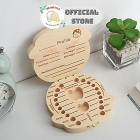 Hộp đựng răng sữa cho bé bằng gỗ lưu giữ kỷ niệm, làm quà tặng cho bé yêu