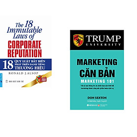 Combo 2 cuốn sách: 18 Quy Luật Bất Biến Phát Triển Thương Hiệu + Marketing Căn Bản