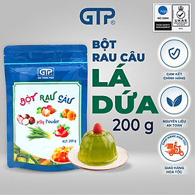 Bột Rau  Câu hương Lá Dứa(200g/gói), Bột rau câu (Jelly) giòn dẻo