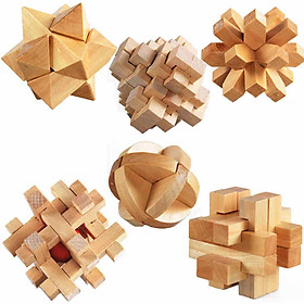 Bộ đồ chơi 6 khóa gỗ đồ chơi giáo dục