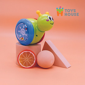 Đồ chơi lật đật gật gù có bánh xe cho bé Toyshouse 008-2 chú vịt vàng dễ thương - Tiêu chuẩn Châu Âu EN71