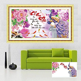 Mua Tranh đính đá Cha Mẹ Lg1505 (75x45)chưa đính
