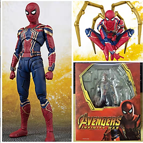 Hàng sắp về Mô hình khớp người nhện Iron Spider Man 15cm