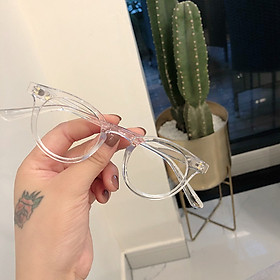 Kính cận thời trang nam nữ chữ V mắt tròn phong cách Hàn Quốc hottrend năm 2021, kính giả cận Unisex