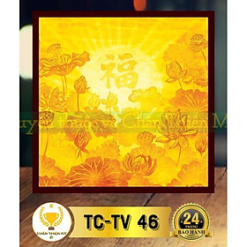 Tranh Trúc Chỉ In Vuông_M4348