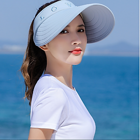 Mũ rộng vành chống nắng nửa đầu phong cách Hàn, Nón nữ chống nắng chống tia UV tuyệt đối