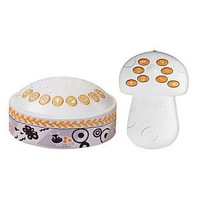 Baby Sleep Machine Home Use Lovely Sleep Therapy Relaxing Sound Machine Bedside Music Projector Night Light
