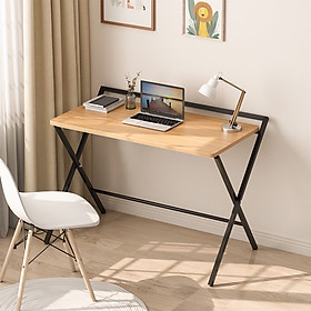 Mua Bàn Làm Việc Gấp Gọn Khung Sắt Chân Chữ X Chắc Chắn Tiết Kiêm Diện Tích AM11