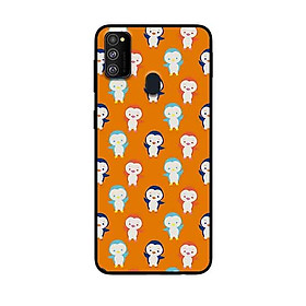 Ốp Lưng in cho Samsung Galaxy M30s Mẫu Chim Cánh Cụt Đáng Yêu - Hàng Chính Hãng