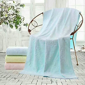 Mua Combo 2 Chiếc Khăn Tắm Xuất Nhật Khổ Lớn Siêu Mềm Mại Họa Tiết In Chìm 140x70cm (Nhiều Màu)