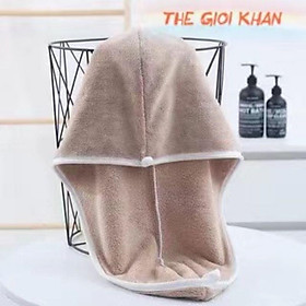 Mua Khăn lau tóc nhanh khô có video sp - LOẠI DÀY - khăn quấn khô tóc lau đầu ủ tóc khô siêu nhanh