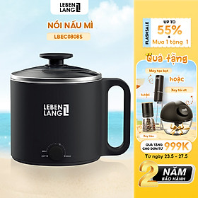 Nồi lẩu điện mini đa năng Lebenlang LBEC0808 1500ml - Hàng chính hãng