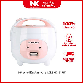 Nồi cơm điện Sunhouse 1.2L SHD8217W - Hàng chính hãng