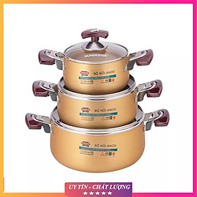 Mua BỘ NỒI ANOD SUNHOUSE SH6634 - Hàng chính hãng