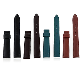 HJ8115-16-17-18 - Dây đồng hồ Huy Hoàng da bò size 16, 18, 20 màu đen, nâu đất, xanh lá, nâu đỏ