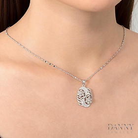 Mặt Dây Chuyền Nữ Bạc 925 Danny Jewelry Xi Bạch Kim DI4GZ019