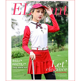 Áo dài tay golf nữ - Đường may tinh xảo, phong cách nữ tính riêng biệt - Áo thiết kế làm nên điểm tỏa sáng trên sân golf - Tạo vẻ đẹp hấp dẫn