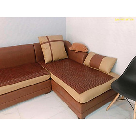 Mua Chiếu Trúc Spa đệm sofa ghế kỷ trúc hạt nâu vàng Việt Nam
