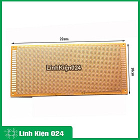 Phíp Đồng Lỗ - Bảng Mạch Đục Lỗ Sẵn PCB Nâu - Kích Thước 10x22MM