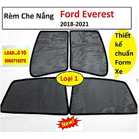 Rèm Che Nắng Xe Ford Everest 2018-2022 Mẫu Nam Châm Hít Cao Cấp