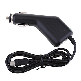 Premium 5V1.5A Car Charger Adapter with Mini USB Cable  DVR Charging 1M