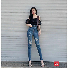 Quần Jean Nữ Lưng Cao, Quần Jean thời trang cao cấp nữ thương hiệu MuradFashion NT570