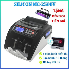 Mua Máy đếm tiền Silicon MC 2500V  công nghệ Mỹ  nhỏ gọn  siêu bền  mẫu mới 2022