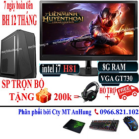 Mua Bộ máy tính để bàn Vlimited chơi game trọn độ đầy đủ  Case/8G/SSD/HDD/Vga rời/Màn hình - Hàng chính hãng