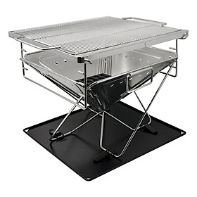 Mua Bếp nướng BBQ Vietcamp - Bếp nướng than hoa inox 304 - Cỡ vừa cho 4 đến 6 người - 35x35cm - có thể xếp gọn