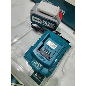 BỘ 1 PIN TFBLI2002 VÀ 1 SẠC TFCLI2001E DÙNG PIN 20V TOTAL TFBCPK1214 - HÀNG CHÍNH HÃNG