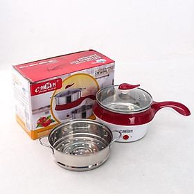 Mua Nồi lẩu điện mini có tay cầm đa năng - Đỏ - GDHN Loại Tốt