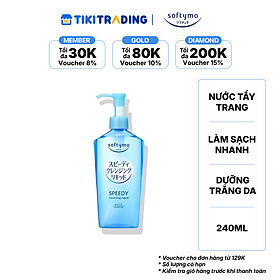 Nước tẩy trang làm sạch nhanh SOFTYMO (240 ml/chai)