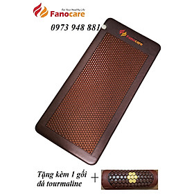 Mua Thảm/Nệm đá nhiệt nóng kèm sóng siêu dài Fanocare kích thước 90*190cm FN90ST (Tặng kèm 1 gối đá tourmaline)
