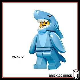 Đồ chơi Lắp ráp Bộ Sưu Tập Nhân vật Người Cá Mập minifig Động vật Biển Shark PG1255