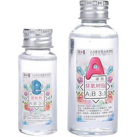 Keo Resin Epoxy Đổ Khối Trong Suốt (2 Chai)