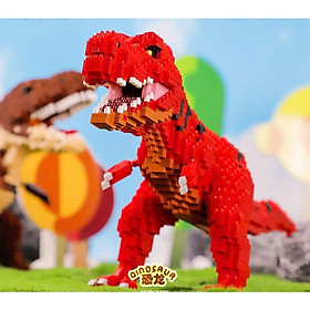 Bộ xếp hình Khủng long đỏ, Mô hình lắp ghép khủng long 16248 – BALODY