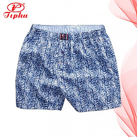 Quần đùi mặc nhà lưng thun, đi ngủ hay ra biển, dáng boxer, có 2 túi, unisex, nhiều hoạ tiết vui mắt - 2XL - 3 cái (ngẫu nhiên)