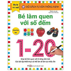 Bộ Sách Tự Xóa Thông Minh - Bé Làm Quen Với Số Đếm  - Nhà sách Tân Việt - Bản Quyền