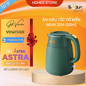 Mua Ấm Siêu Tốc Phong Cách Cổ Điển BEAR ZDH-Q15E1 Dung Tích 1.5 Lít Công Suất 1500 W - Hàng Nhập Khẩu