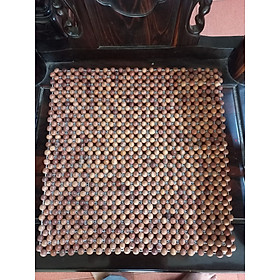 Tấm đệm lót ghế văn phong bằng chuỗi hạt gỗ hương kt mặt vuông 45×45cm