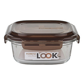 Hộp thủy tinh vuông Komax Glass Look 59072 650ml